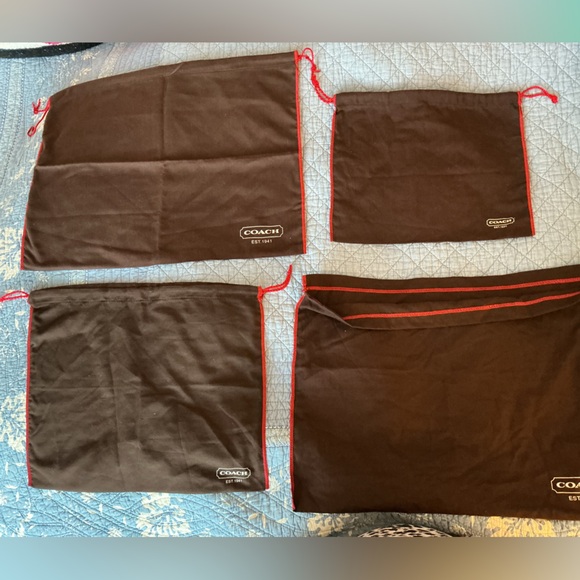 Coach Dust Bag Bundle Four Authentic Coach Dustbags - Picture 4 of 5